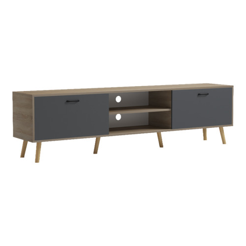 TV stand Gorna pakoworld sonoma-anthracite 180x35x48.6cm