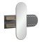 Coat rack with mirror Baunty pakoworld sonoma-anthracite 125x11x122cm
