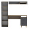 Office unit Kontor pakoworld sonoma-anthacite 120x50x160cm