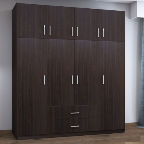 Гардероб с 4 врати Dose DIOMMI с надстройка венге 200x58x230 Гардероб с 4 врати Dose DIOMMI с надстройка венге 200x58x230