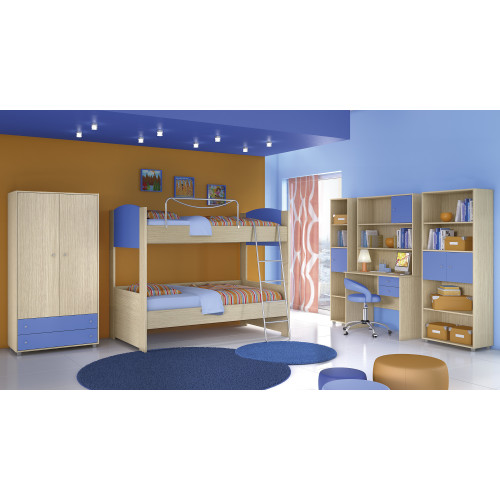 Комплект за детска стая с двуетажно легло No4 90x190 DIOMMI 22-003