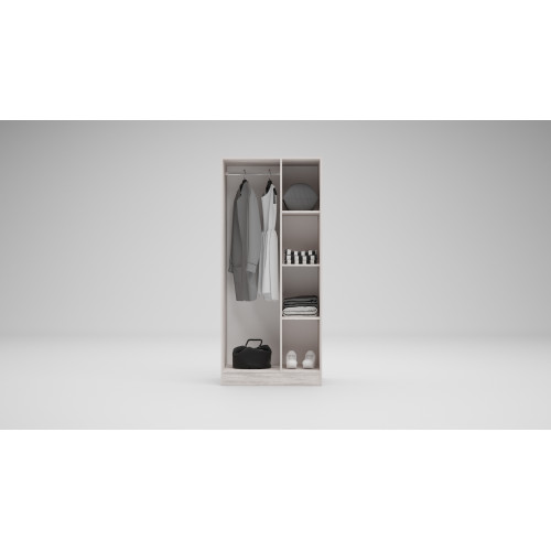 Двукрилен гардероб Аполо1 80x52x181 DIOMMI 33-314  Двукрилен гардероб Аполо1 80x52x181 DIOMMI 33-314