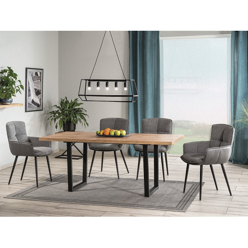 Трапезна маса разтегателна MDF дъб VITO 140(+40)х85х76 DIOMMI 80-3053 Трапезна маса разтегателна MDF дъб VITO 140(+40)х85х76 DIOMMI 80-3053