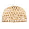  MANGEA 00716 Ретро висяща таванна лампа Единична светлокафява дървена бамбук Φ50 x H34cm