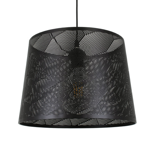  SPARKLE 00733 Μοντέρνο Κρεμαστό Φωτιστικό Οροφής Μονόφωτο Μαύρο Μεταλλικό Πλέγμα Φ35 x Y26cm