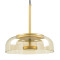 CHARLOTTE 00744 Модерна плафониерна лампа Единична лампа Honey Glass Gold Metallic CREE LED 5W 500lm 180° 