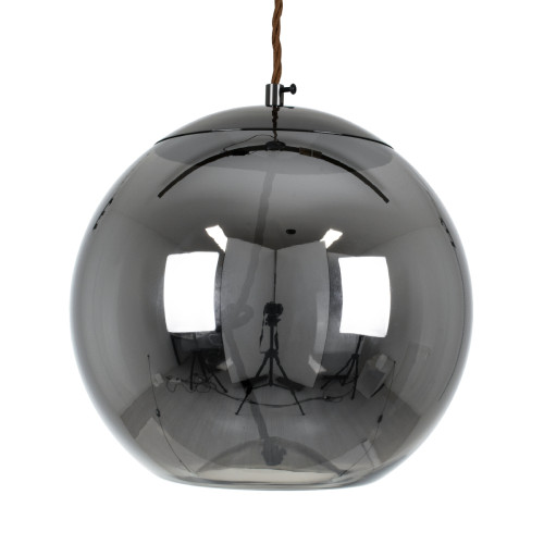 ACHTON 00749 Модерна висяща таванна лампа Единична светлина Прозрачно тонирано никелово стъкло LED