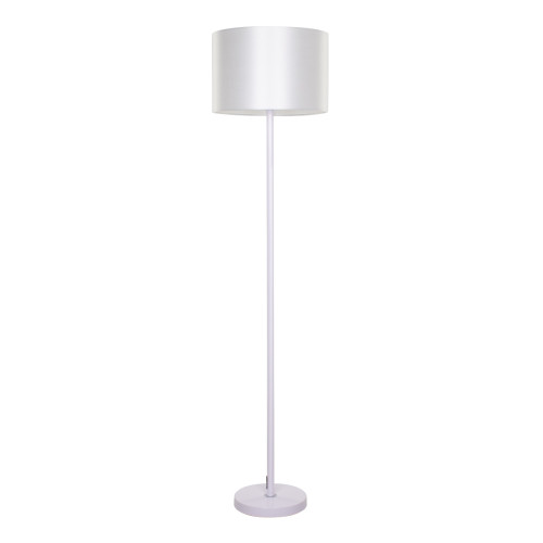 ASHLEY 00823 Модерна подова лампа с единична светлина метално бяло с капачка Φ35 x H145cm