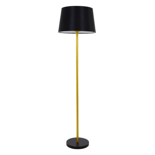 ASHLEY 00829 Модерна подова лампа Единична светлина метално злато с черна капачка Φ40 x H148cm