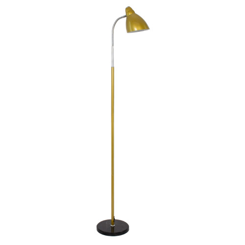 VERSA 00833 Модерна подова лампа Единична светлина метално злато с черна мраморна основа Φ14,5 x H155cm