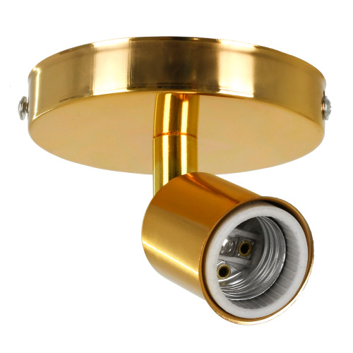 SARA 00845 Модерна таванна / стенна лампа единична светлина 1xE27 метално злато Φ10 x H10.3cm
