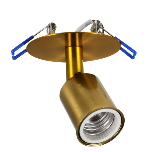 SARA 00852 Модерна лампа за вграждане в таван / стена, единична светлина 1xE27 метален бронз злато Φ8 x H8.5cm