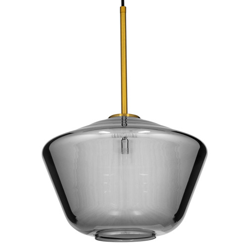 AMARIS 00873 Модерна висяща таванна лампа Единична лампа Стъкло, тониран никел Φ30 x H22cm