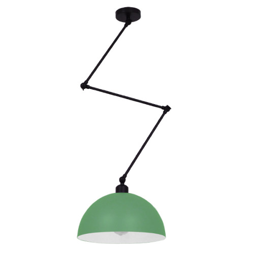 LOTUS GREEN 00936 Модерна таванна лампа Единична светлина Светлозелена матова метална камбана Φ30 x H21cm
