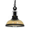 BILLIARD 00971 Винтидж индустриална висяща таванна лампа Единична светлина Черна метална камбана W25 x H29cm