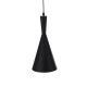 SHANGHAI BLACK 01025-C Μοντέρνο Κρεμαστό Φωτιστικό Οροφής Μονόφωτο 1 x E27 Μαύρο Μεταλλικό Καμπάνα Φ19 x Υ38cm