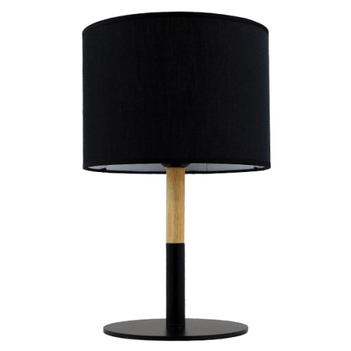  BRONX 01519 Модерна настолна лампа, преносима единична светлина, метал с черна капачка Φ25xH40cm