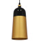 PALAZZO 01523 Модерна висяща таванна лампа с единична светлина черна - златна метална камбана Φ14 x H34cm