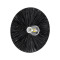 COLOMBO 02279 Boho Φωτιστικό Τοίχου - Απλίκα Μονόφωτο 1 x E27 AC 220-240V IP20 - Φ40 x Υ4.5cm - Μαύρη Φυσική Ράφια Άχυρο Πλέγμα - 5 Χρόνια Εγγύηση