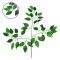  09050 Изкуствено растение Декоративни клони с размери M20cm x H22cm с 3 X зелени клони и листа от мъх