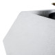 Artificial Garden ALBEROBELLO 20737 Επιδαπέδιο Πολυεστερικό Τσιμεντένιο Κασπώ Γλάστρα - Flower Pot Λευκό Μ50 x Π30 x Υ50cm
