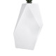 Artificial Garden ALBEROBELLO 20738 Επιδαπέδιο Πολυεστερικό Τσιμεντένιο Κασπώ Γλάστρα - Flower Pot Λευκό Μ58 x Π30 x Υ90cm