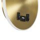GOOSE 60885 Μοντέρνο Φωτιστικό Τοίχου - Απλίκα Ξενοδοχείου Bed Side LED 6W 600lm 36° & 360° AC 220-240V - Reading Light & 360° Κρυφός Φωτισμός - Φορτιστής USB 3A - Μ15.5 x Π15 x Υ30.5cm - Φυσικό Λευκό 4500K - Χρυσό Βούρτσας