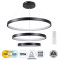  NEMESIS TRIO 61170 Κρεμαστό Φωτιστικό Δαχτυλίδι-Κύκλος LED CCT 120W 14723lm 360° AC 220-240V 