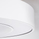 RA 61195 Κρεμαστό Φωτιστικό Δαχτυλίδι-Κύκλος LED CCT 67W 7370lm 120° AC 220-240V - Εναλλαγή Φωτισμού μέσω Τηλεχειριστηρίου All In One Ψυχρό 6000k+Φυσικό 4500k+Θερμό 2700k Dimmable Φ60cm - Λευκό - 3 Years Warranty