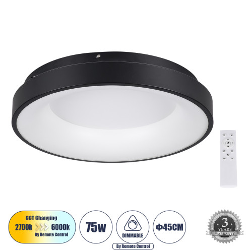 SALEM 61233 Таванна лампа Ring-Circle LED CCT 75W 8625lm 120° AC 220-240V