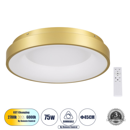 SALEM 61235 Таванна лампа Ring-Circle LED CCT 75W 8625lm 120° AC 220-240V 
