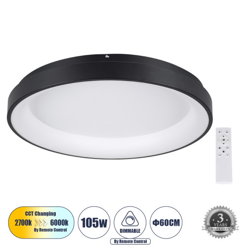 SALEM 61237 Таванна лампа Ring-Circle LED CCT 105W 12075lm 120° AC 220-240V
