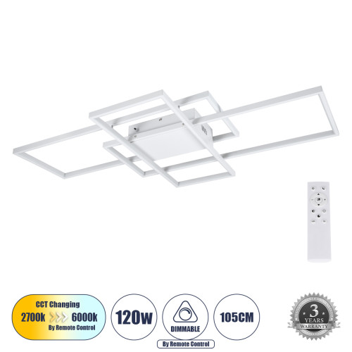 QUADRA 61389 Design Ceiling Light LED CCT 120W 14400lm 120° AC 220-240V