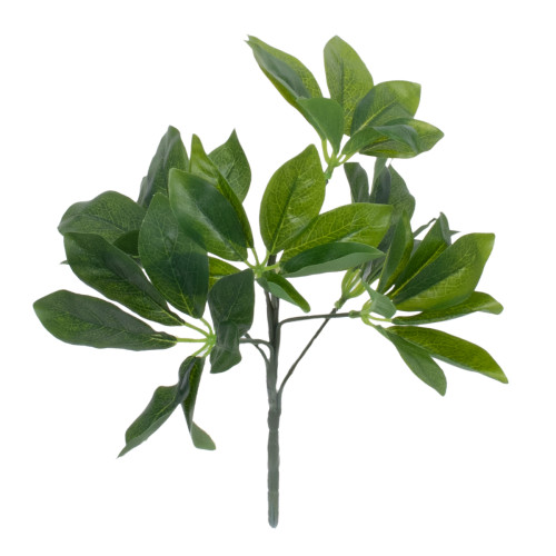  SCHEFFLERA 78222 Τεχνητό Φυτό Σεφλέρα - Μπουκέτο Διακοσμητικών Φυτών - Κλαδιών με Φύλλωμα Πράσινο Υ30cm