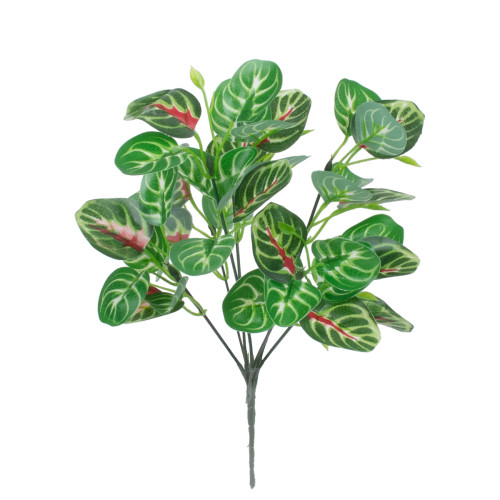  IRESINE PLANT 78237 Изкуствено растение хемофил - Букет от декоративни растения - Клони с листа Зелено - Червено H35cm
