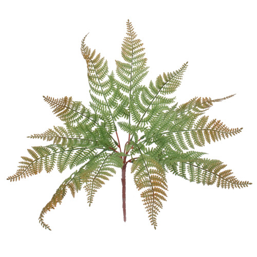  FERN 78269 Изкуствено растение папрат - Букет от декоративни растения - Клони с листа Зелено - Кафяво H45cm