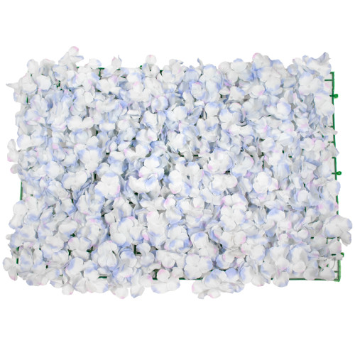  78321 Συνθετικό Πάνελ Λουλουδιών - Κάθετος Κήπος Άγρια Ορτανσία Γαλάζιο/Λευκό Μ60 x Υ40 x Π5cm