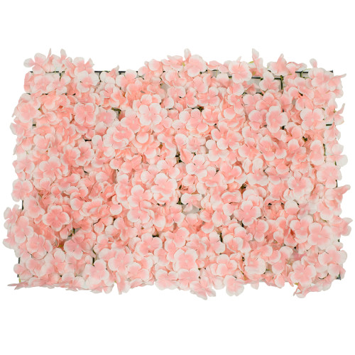  78325 Συνθετικό Πάνελ Λουλουδιών - Κάθετος Κήπος Ορτανσία Ροζ/Απαλό Ροζ Μ60 x Υ40 x Π5cm