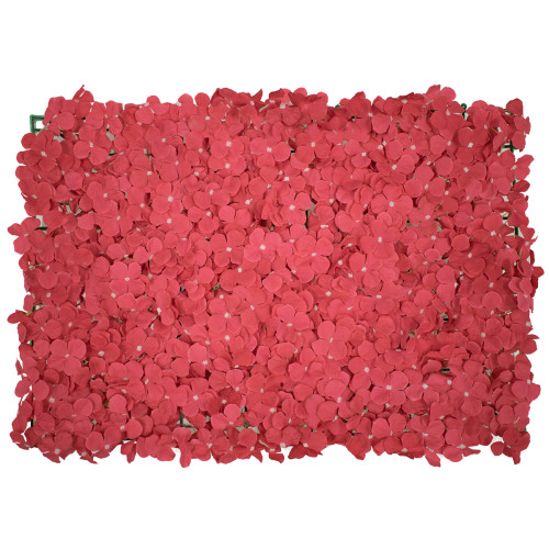  78330 Συνθετικό Πάνελ Λουλουδιών - Κάθετος Κήπος Ορτανσία Σκούρο Ροζ Μ60 x Υ40 x Π5cm