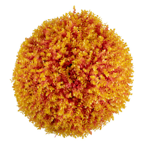  78517 Artificial - Συνθετικό Τεχνητό Διακοσμητικό Φυτό Θάμνος Πυξάρι Πορτοκαλί - Κίτρινο Φ56cm