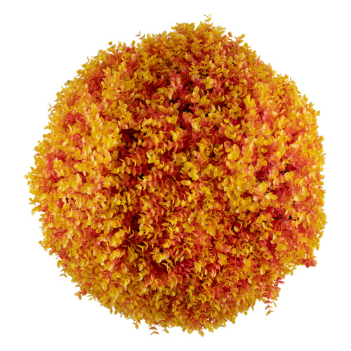  78518 Artificial - Συνθετικό Τεχνητό Διακοσμητικό Φυτό Θάμνος Πυξάρι Πορτοκαλί - Κίτρινο Φ66cm
