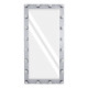 MAKEUP MIRROR-160x80-3 Μοντέρνος Καθρέπτης Μακιγιάζ με Πλαίσιο Φυσικού Ξύλου με Διακόπτη On/Off 20 x E27 AC220-240V - Μ80 x Π7 x Υ160cm - Γκρι Τσιμέντου