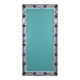 MAKEUP MIRROR-160x80-3 Μοντέρνος Καθρέπτης Μακιγιάζ με Πλαίσιο Φυσικού Ξύλου με Διακόπτη On/Off 20 x E27 AC220-240V - Μ80 x Π7 x Υ160cm - Γκρι Τσιμέντου