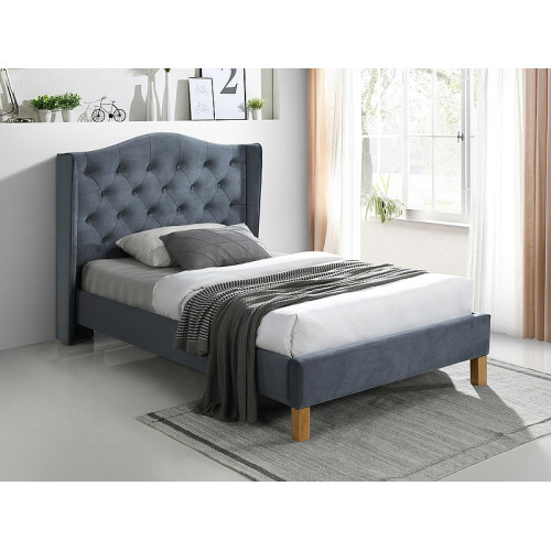 Тапицирано легло Aspen 120x200 цвят Сив DIOMMI ASPENV120SZD