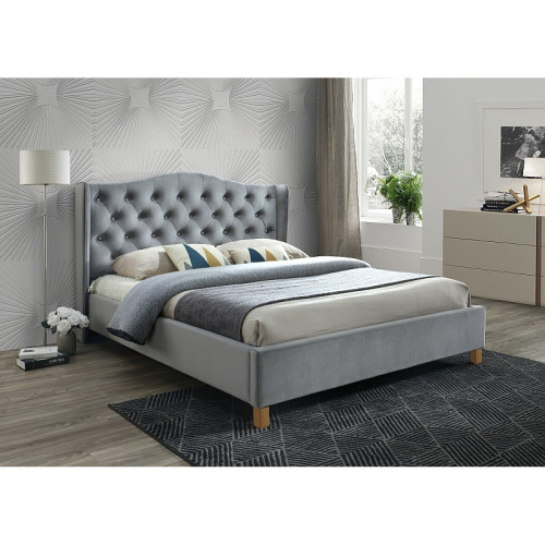 Тапицирано легло Aspen 140x200 цвят Сив DIOMMI ASPENV140SZD