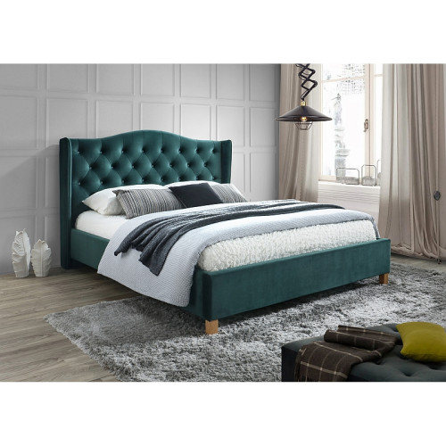 Тапицирано легло Aspen 140x200 цвят Зелен DIOMMI ASPENV140ZD