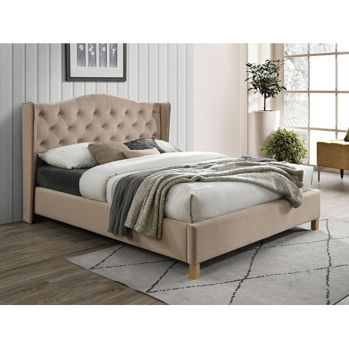 Тапицирано легло Aspen 160x200 цвят Бежово DIOMMI ASPENV160BD