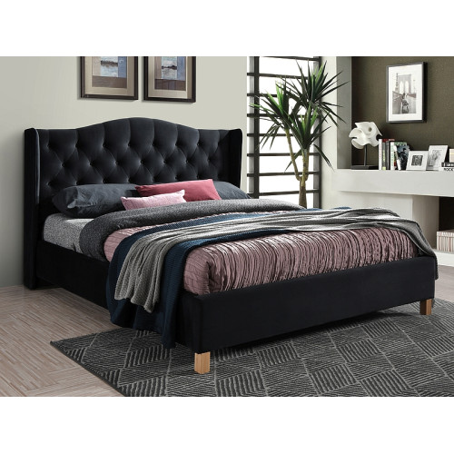 Тапицирано легло Aspen 160x200 цвят Черен DIOMMI ASPENV160CD
