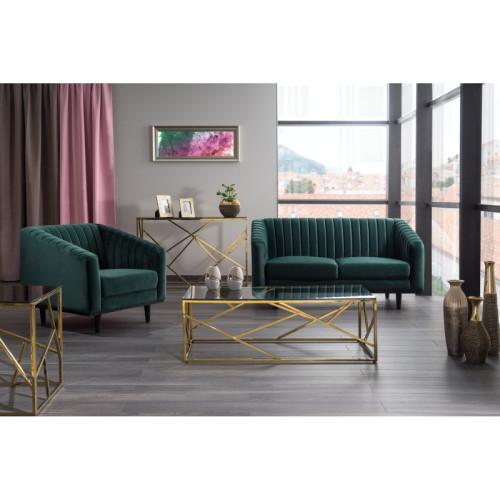 Тапициран фотьойл Asprey 1 83x85x78 зелено кадифе/венге DIOMMI ASPREY1VZ78 80-074