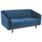 Двуместен диван Asprey2 150x85x78 тъмно синьо кадифе/венге DIOMMI ASPREY2VGR86 80-1562